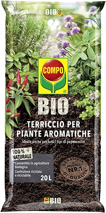 Compo Sana 49626: 5L di terriccio per piante verdi - Ora da