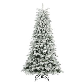 Albero Natale PARCO cm 150 PE+PVC Floccato T462 D78 - Flora